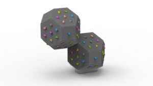 Double Climbing Cube with Base, Anchor and Holds (s)