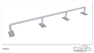 Guida diritta tubo tondo stile tondo 4,5 m