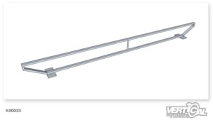 Binario dritto a tubo rettangolare stile nave 6m