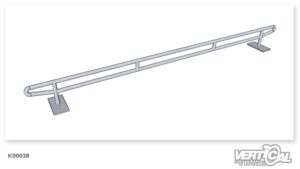 Binario dritto a tubo tondo stile nave 4,5 m