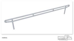Binario dritto a tubo tondo stile nave 4,5 m