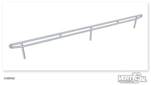 Binario dritto tubo tondo stile nave 6m