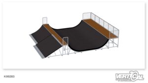 Miniramp 1400 9m + Bank 30° 1400 4.5m + Quarterpipe 1400 4.5m