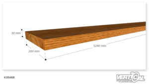 Trave di legno 30 x 200 x 5280 mm