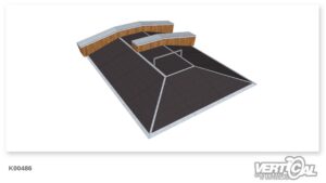 Pyramid 600 x 3 + Ledge x 2 + Rail F