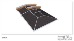 Pyramid 600 x 4 + Ledge x 2 + Rail F x 2