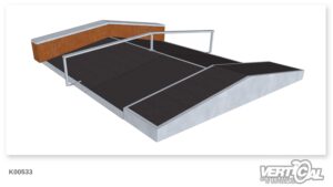 Roof Box 400 (1.32m+2.4m) + Ledge + Rail F + Roof Ledge