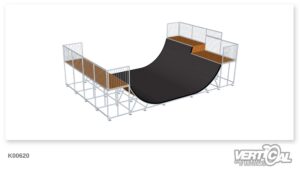 Minirampa 1600 x 6m + Estensione destra 3,0