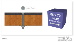 Screws M6 X 70 for Skateface® Riding Surface