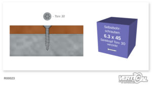 Screws 6.3 X 45 for Platforms