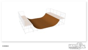 Échange sous surface de roulement 100 % Miniramp 1400 6m
