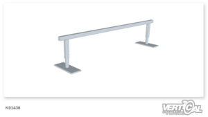 Rail Straight Square Tube Height Adjustable 2m
