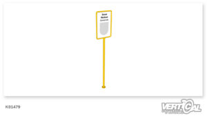 Flagpole with Info Panel 50x80 (Powder Coated)