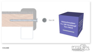 Screws 6 X 100 for Rubber Protection
